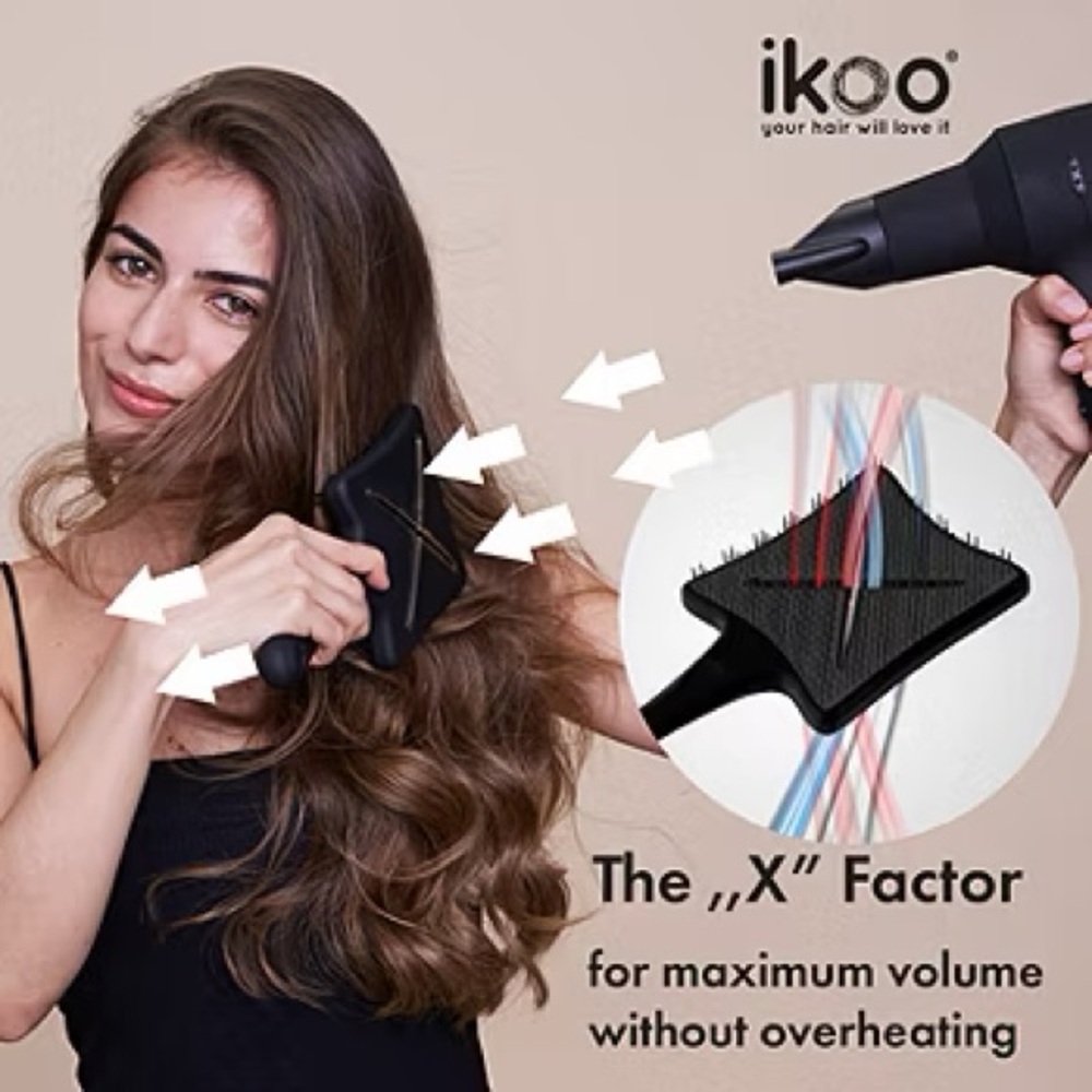 NEW ikoo Paddle x Pop Metallic Collection Hair Brush PINK Love Affair - Picture 3 of 13